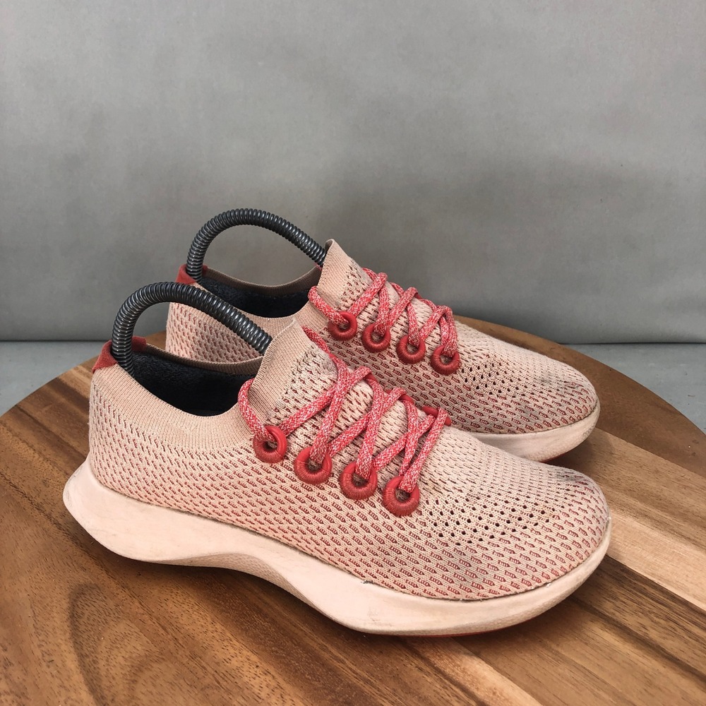 Allbirds Wool Runner TD Womens 7.5 Pink Coral Running Shoes Sneakers Lightweight